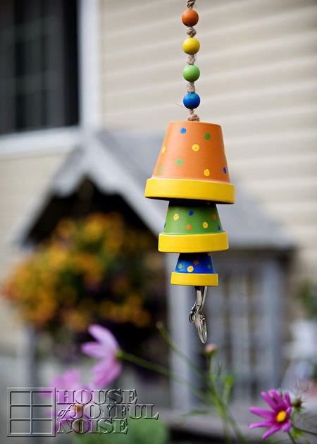 flowerpot wind chime