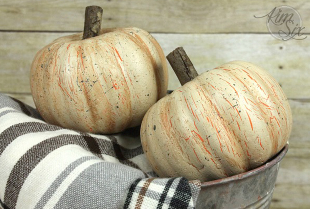 distressed pumpkins