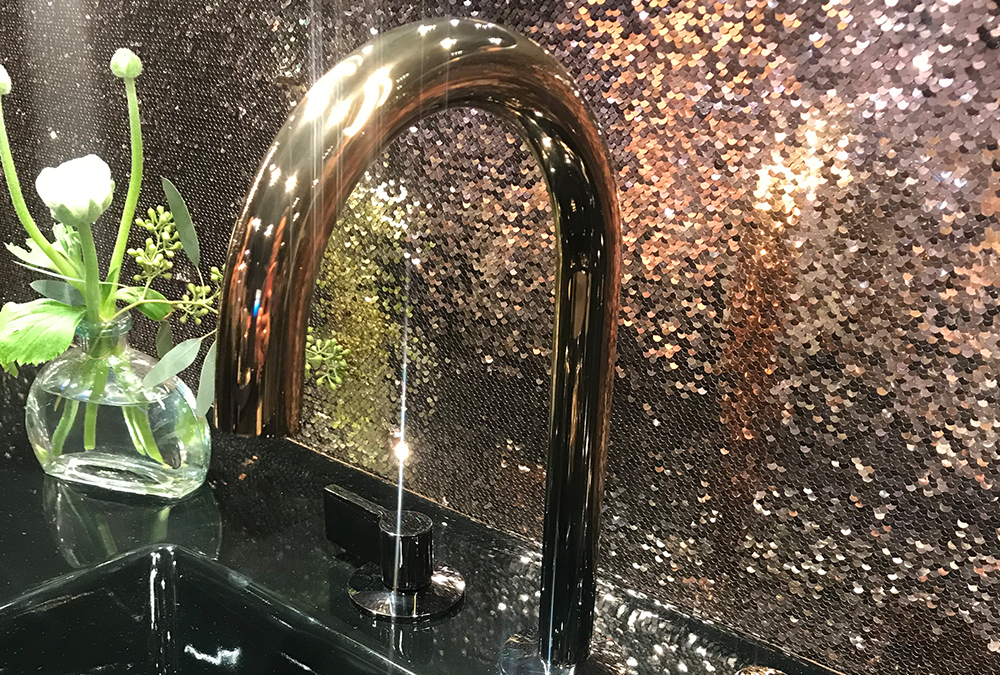 sparkle backsplash