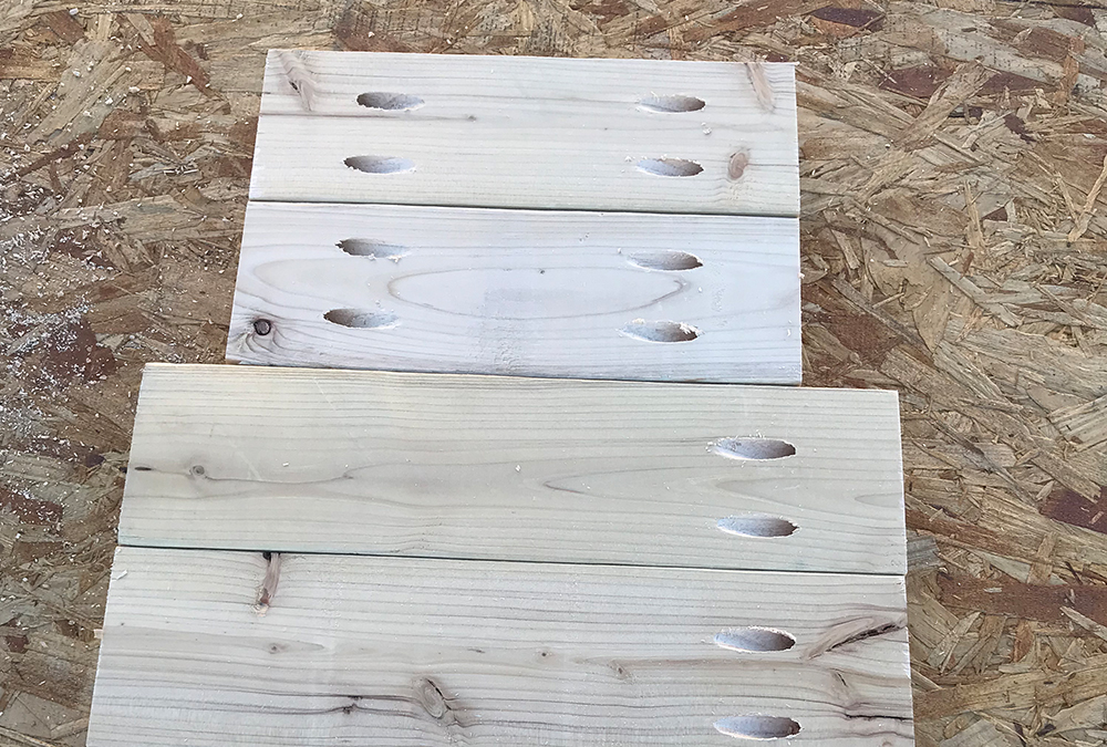 four pieces of ply wood