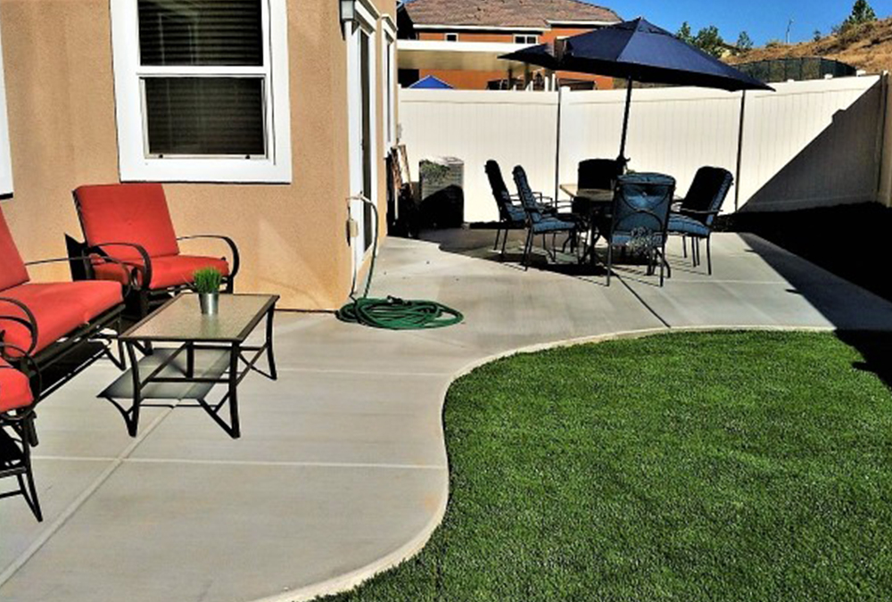 concrete patio