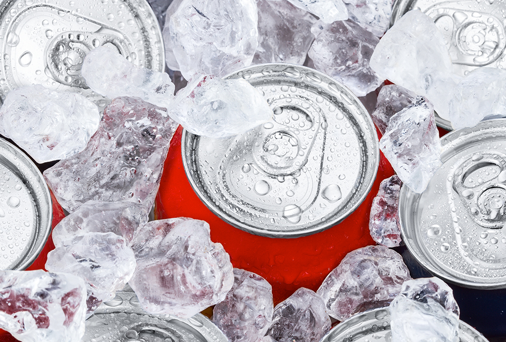 ice and soda can