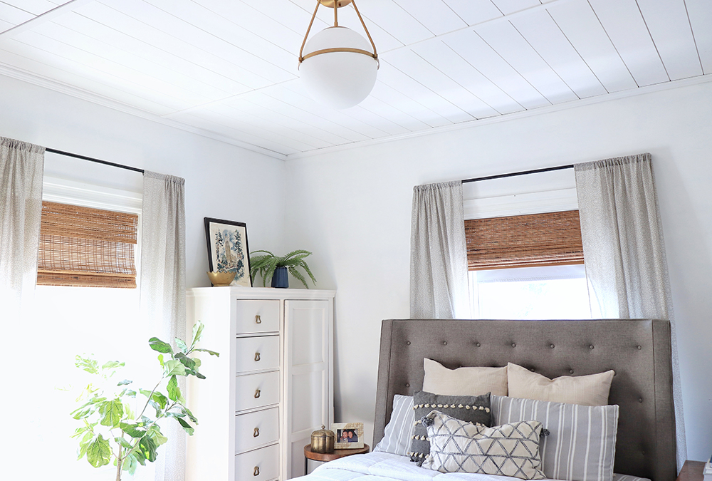 How I Transformed My Bedroom Ceiling with Shiplap | LiveAbode™