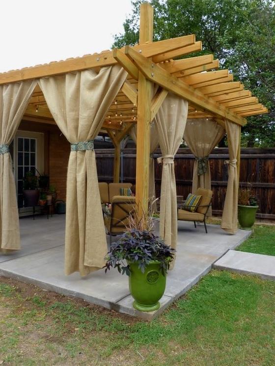 Outdoor curtains patio