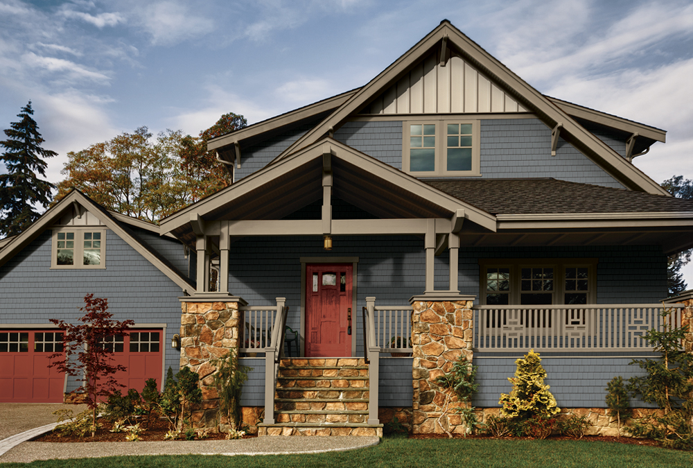 modern farmhouse red door