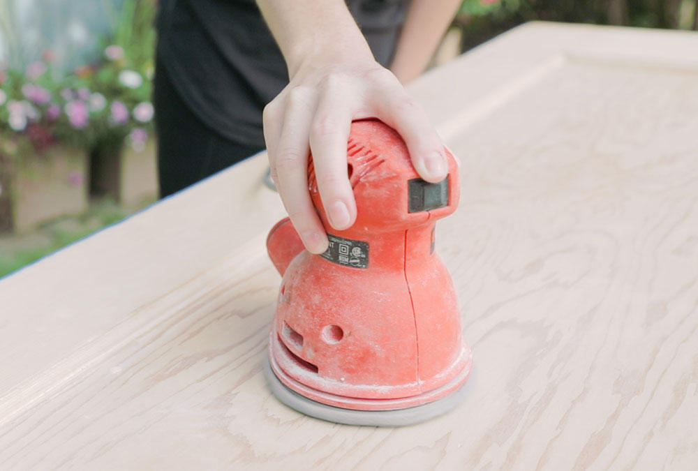 Sanding a Door