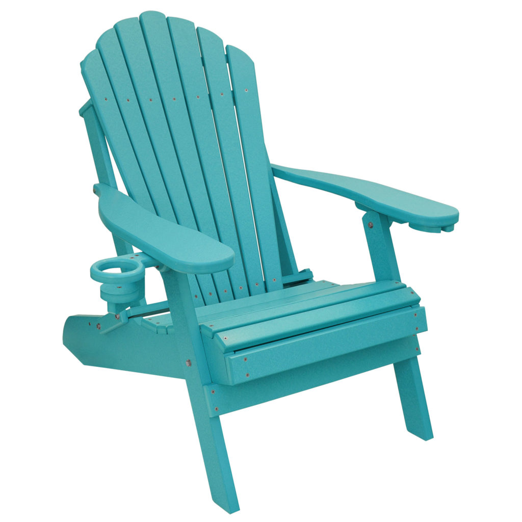 blue adirondak chair