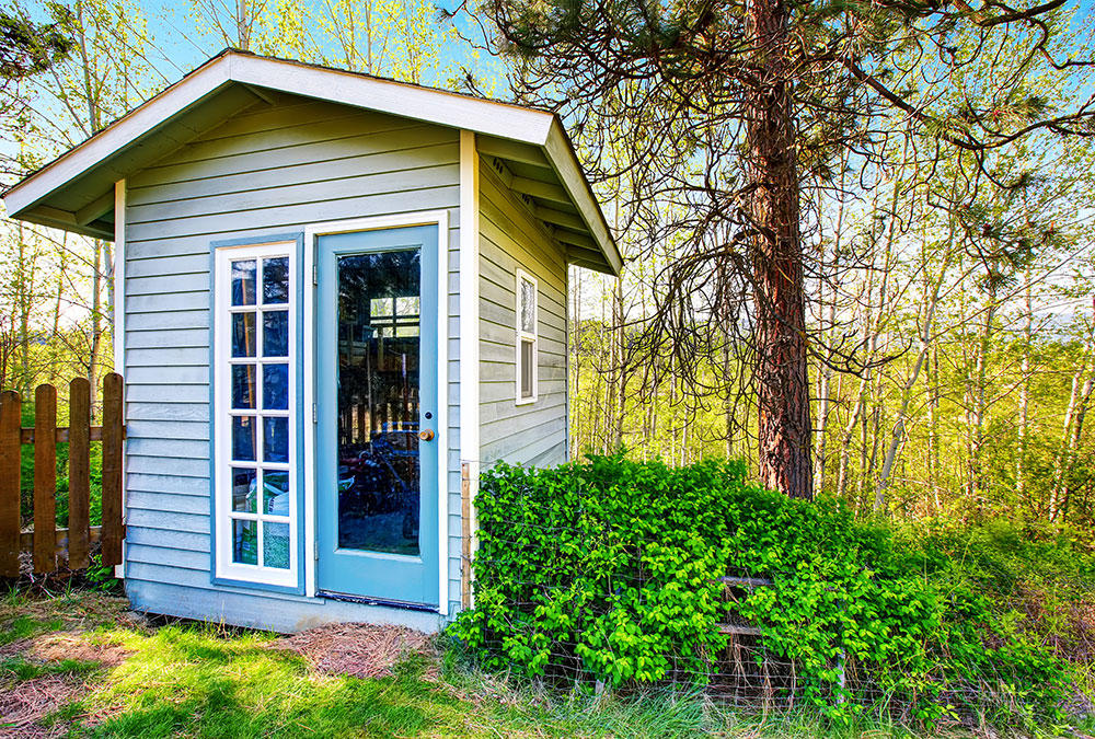 Light Blue Shed