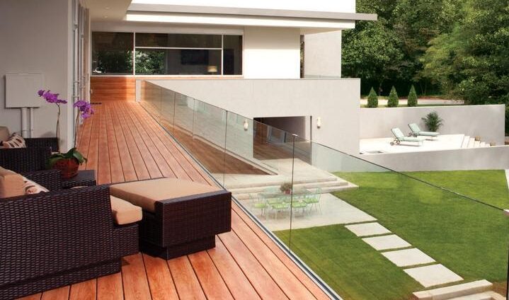 Deck with glass